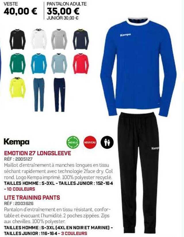 Emotion 27 Longsleeve et Lite Training Pants