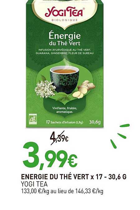 Énergie du Thé Vert x 17 - 30,6 G