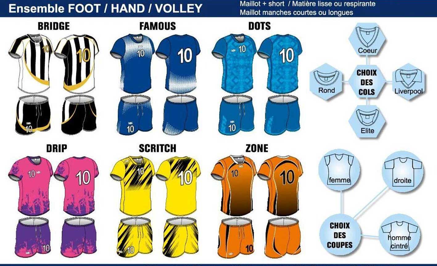 Ensemble FOOT / HAND / VOLLEY