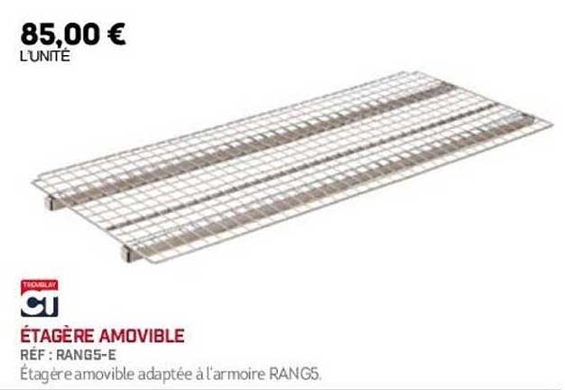 ÉTAGÈRE AMOVIBLE