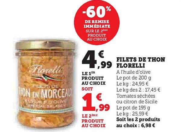 FILETS DE THON FLORELLI
