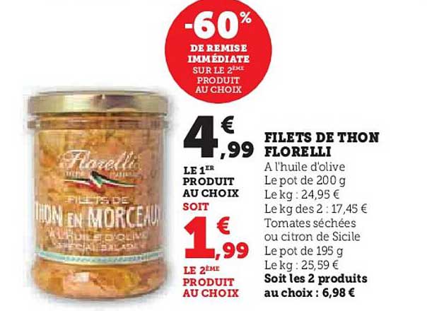 FILETS DE THON FLORELLI