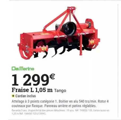 Fraise L 1,05 m Tango