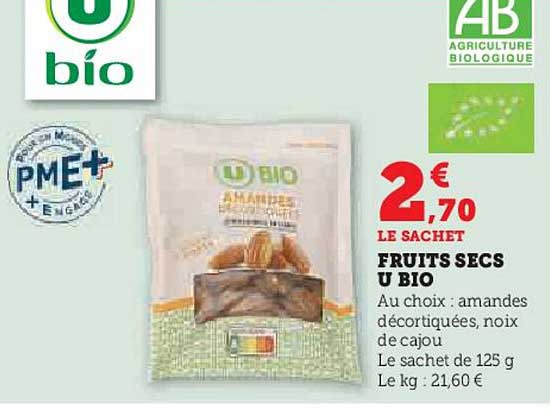 FRUITS SECS U BIO