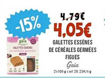 GALLETES ESSENES DE CEREALES GERMEES FIGUES