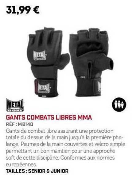 GANTS COMBATS LIBRES MMA
