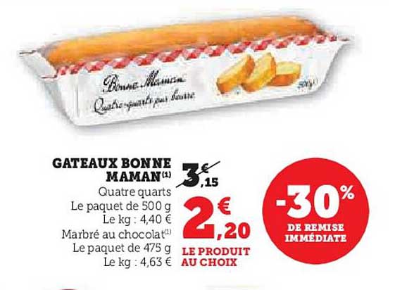 GATEAUX BONNE MAMAN