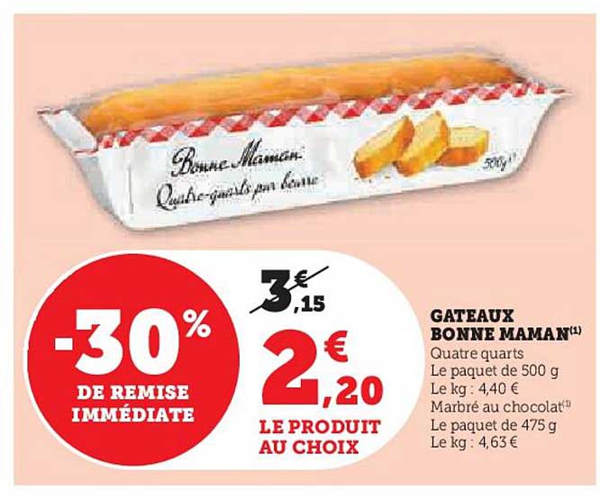 Gâteaux Bonne Maman