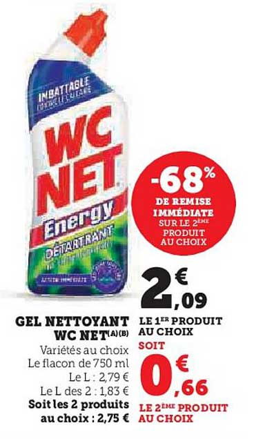 GEL NETTOYANT WC NET(A)(B)
