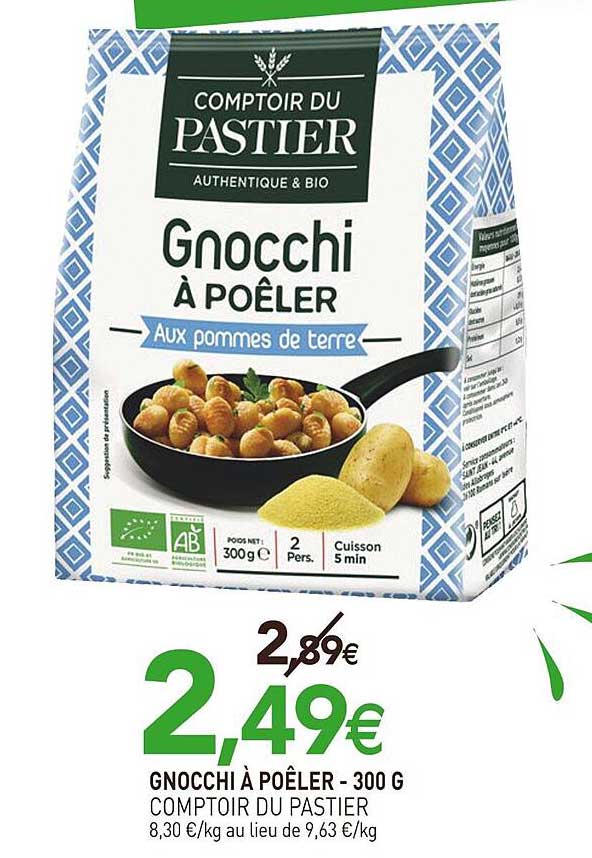 Gnocchi à Poêler - 300 g Comptoir du Pastier