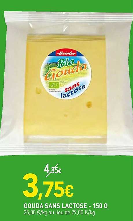 GOUDA SANS LACTOSE - 150 G