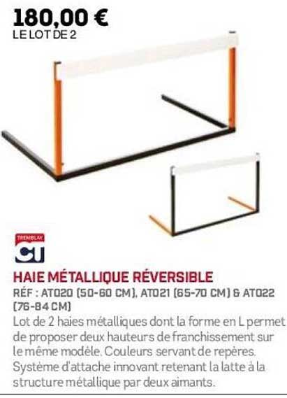 HAIE MÉTALLIQUE RÉVERSIBLE
