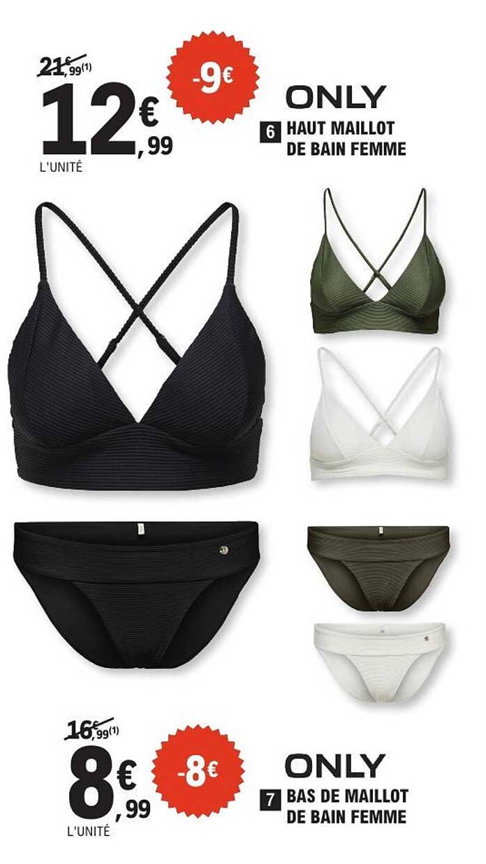 Haut maillot de bain femme ONLY
