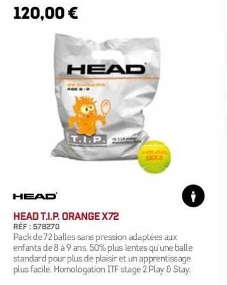 HEAD T.I.P. ORANGE X72
