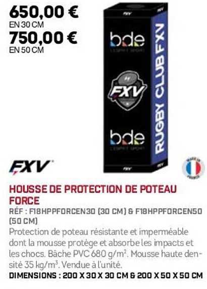 HOUSSE DE PROTECTION DE POTEAU FORCE