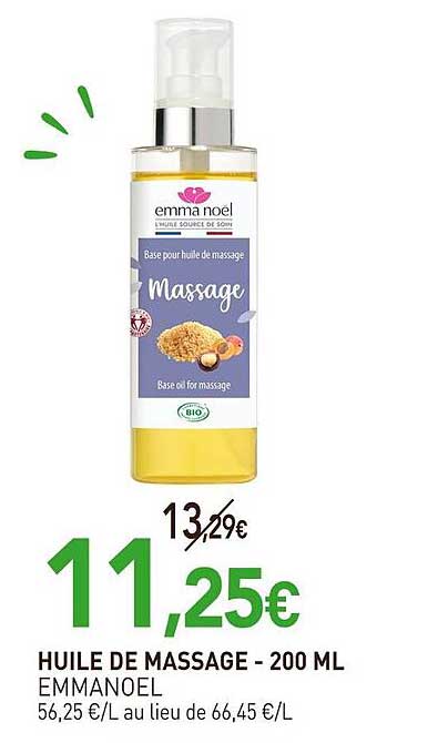 HUILE DE MASSAGE - 200 ML EMMA NOEL