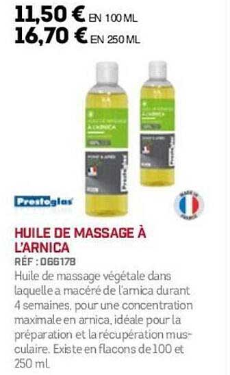 HUILE DE MASSAGE À L'ARNICA