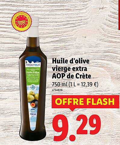 Huile d'olive vierge extra AOP de Crète