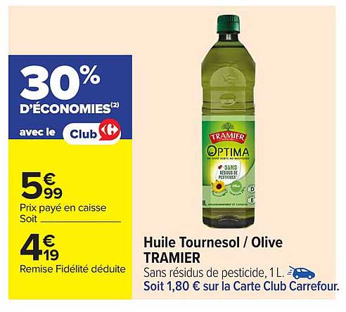 Huile Tournesol / Olive TRAMIER