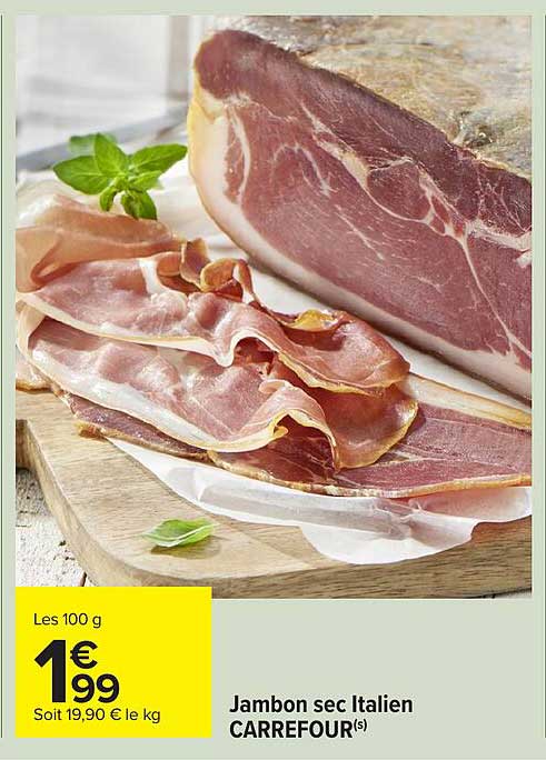 Jambon sec Italien