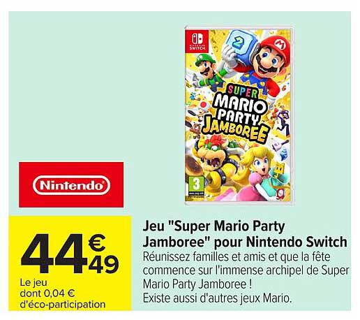 Jeu "Super Mario Party Jamboree" pour Nintendo Switch