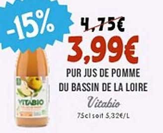 Jus de Pomme du Bassin de la Loire - Vitabio