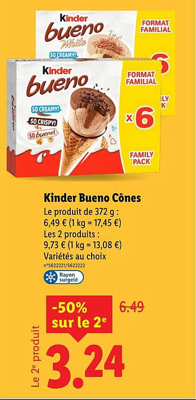 Kinder Bueno Cônes