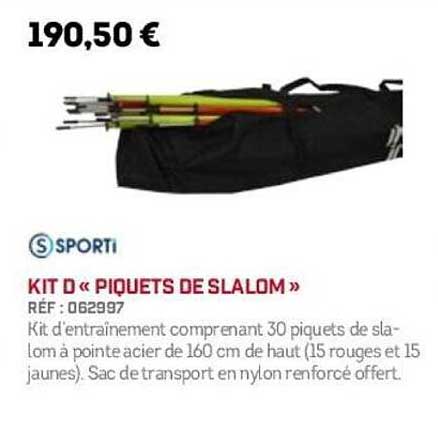 KIT D « PIQUETS DE SLALOM »
