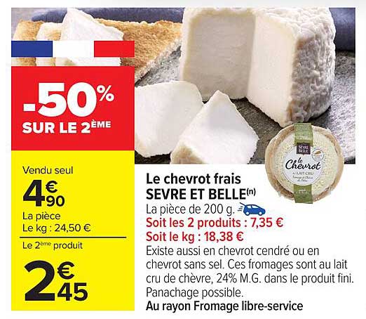 Le chevreot frais SEVRE ET BELLE