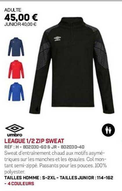 LEAGUE 1/2 ZIP SWEAT
