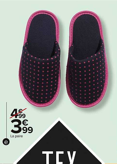 Les chaussons confortables à 3,99 €