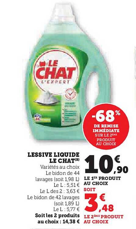 LESSIVE LIQUIDE LE CHAT