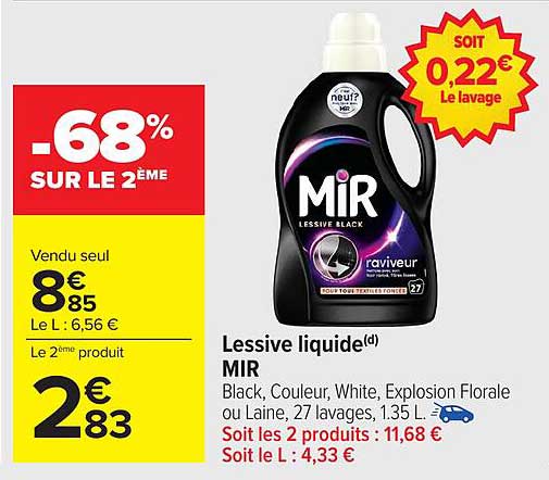 Lessive liquide(d) MIR