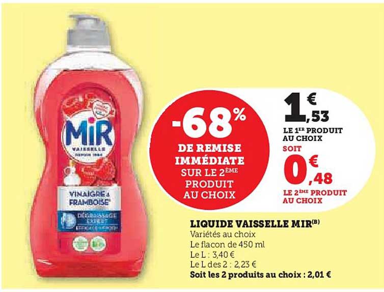 LIQUIDE VAISSELLE MIR(B)