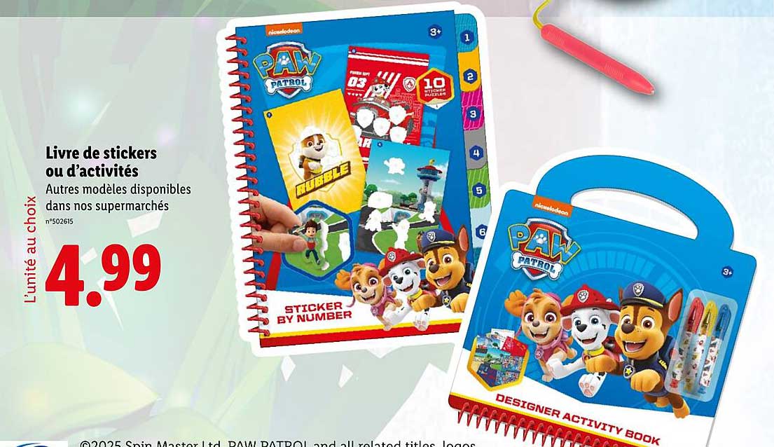 Livre de stickers ou d’activités
