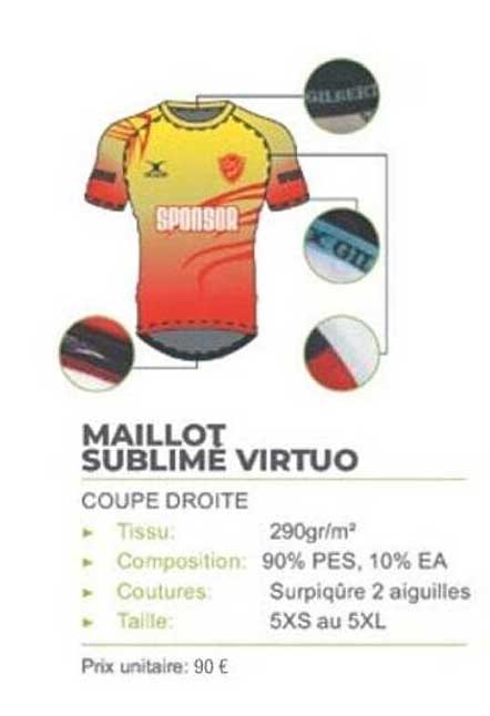 MAILLLOT SUBLIME VIRTUO