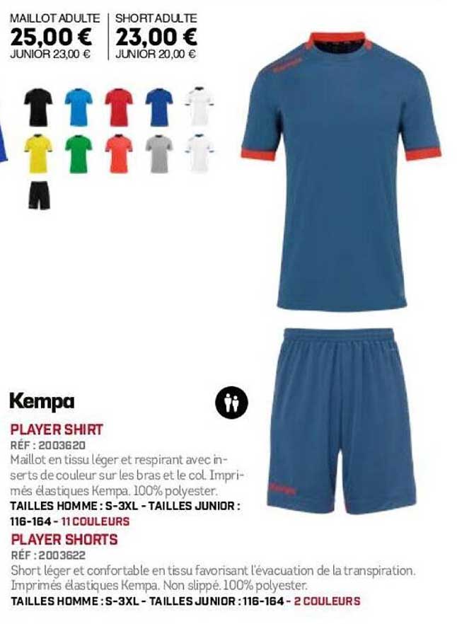 Maillot Adulte Kempa - 25,00 €