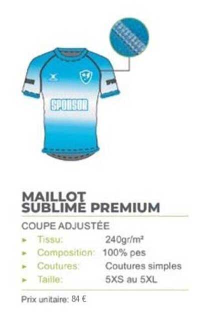 MAILLOT SUBLIME PREMIUM