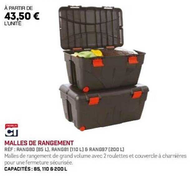 MALLES DE RANGEMENT