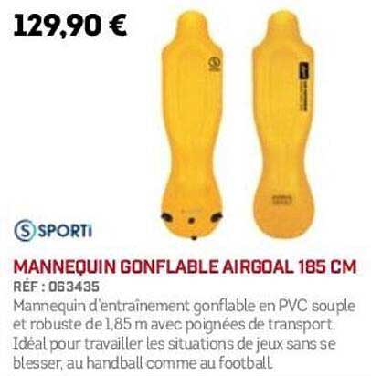 MANNEQUIN GONFLABLE AIRGOAL 185 CM