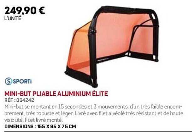 MINI-BUT PLIABLE ALUMINIUM ÉLITE