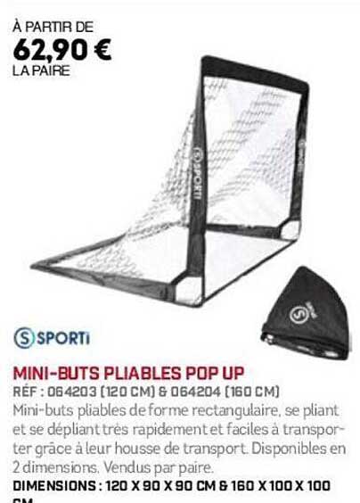 MINI-BUTS PLIABLES POP UP