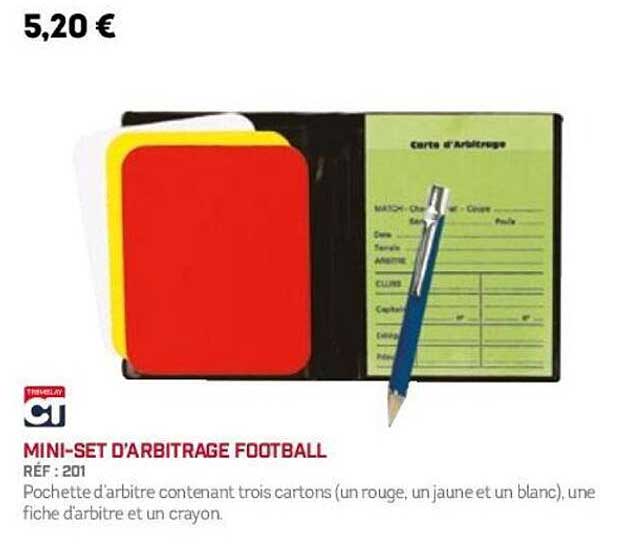 MINI-SET D'ARBITRAGE FOOTBALL