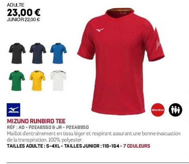 MIZUNO RUNBIRD TEE