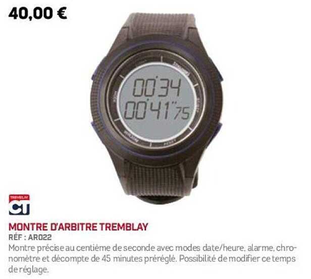 MONTRE D'ARBITRE TREMBLAY
