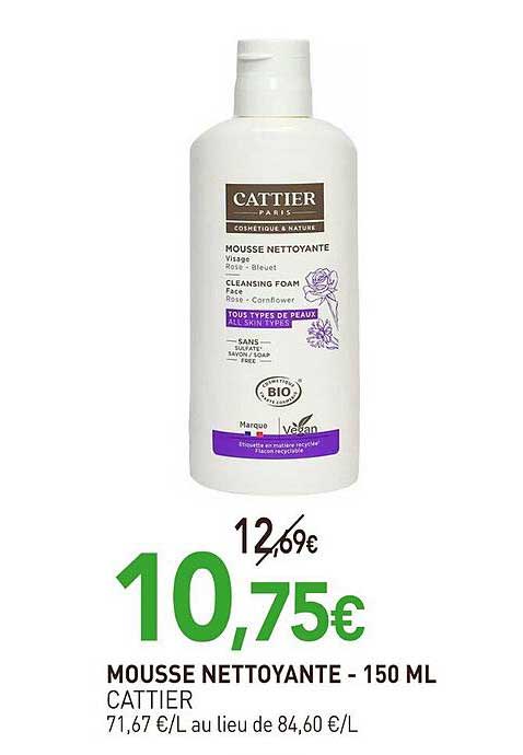 MOUSSE NETTOYANTE - 150 ML CATTIER