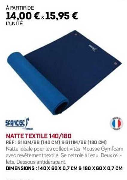 NATTE TEXTILE 140/180