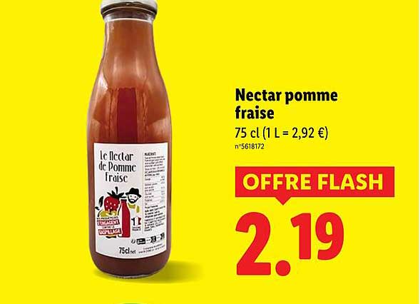 Nectar pomme fraise