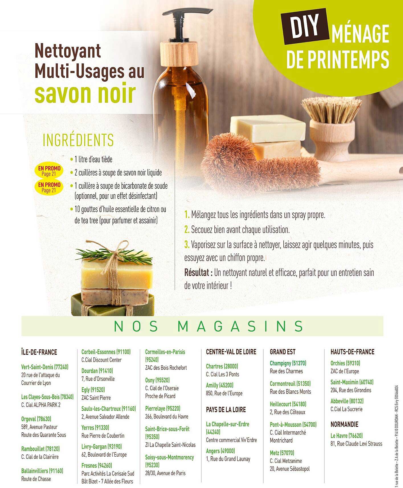 Nettoyant Multi-Usages au savon noir