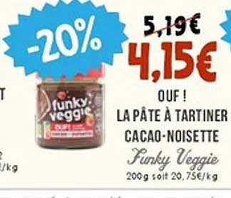 OUF ! LA PÂTE À TARTINER CACAO-NOISETTE